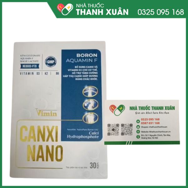 Vimin Canxi Nano bổ sung canxi và vitamin D3